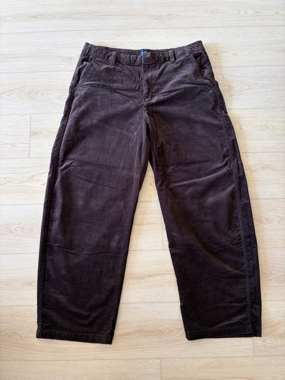 Gap Dark Brown Corduroy Barrel Pants